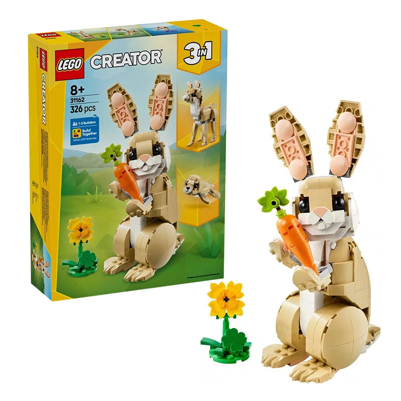 LEGO 3-in-1 Building Blocks 31162 Cute Rabbit Boys and Girls Children's Toys Birthday Gifts Decorative Ornament
