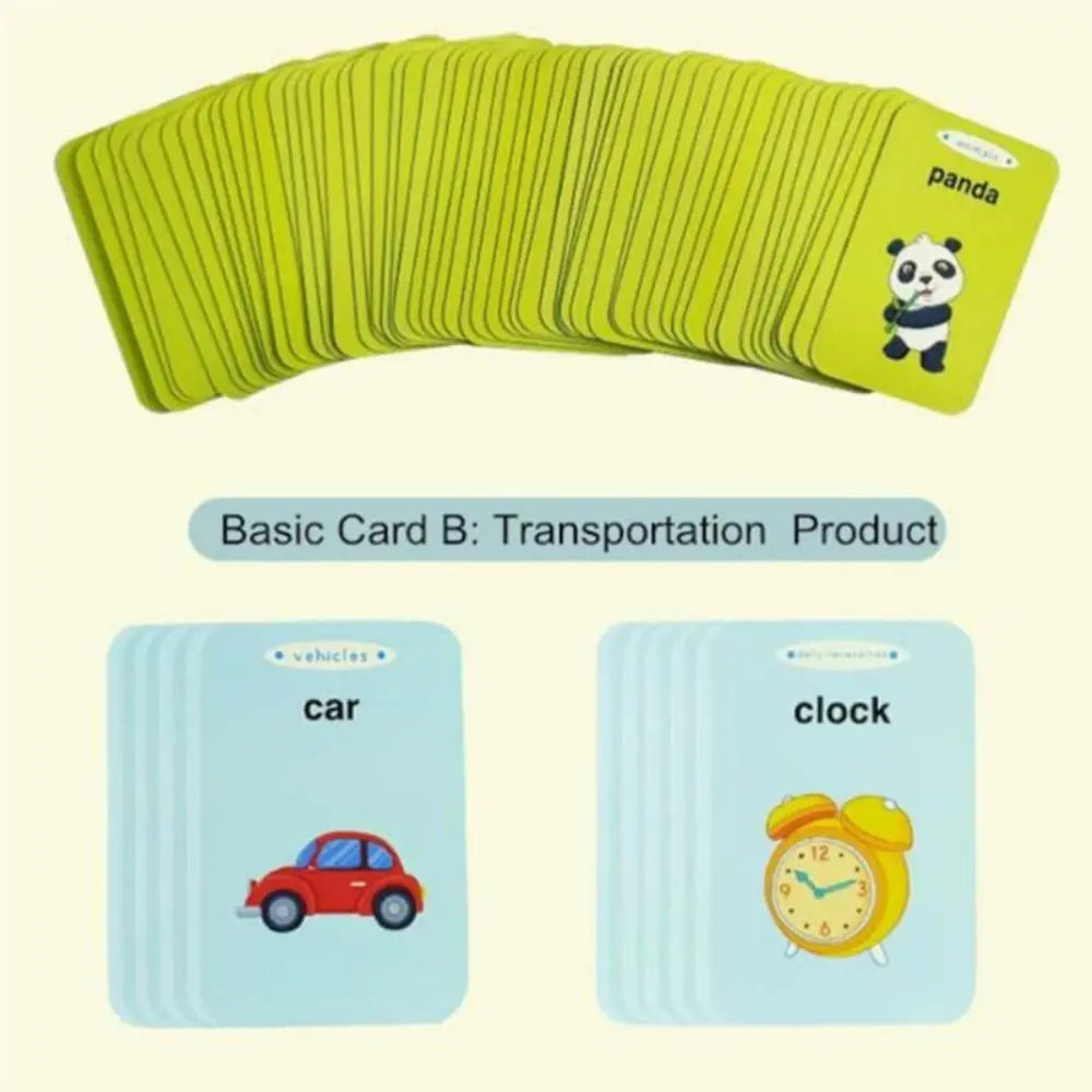 Educational Learning Talking Flash Cards Kindergarten Kids English Language Electronic Audio Book Learn English Words Toys
