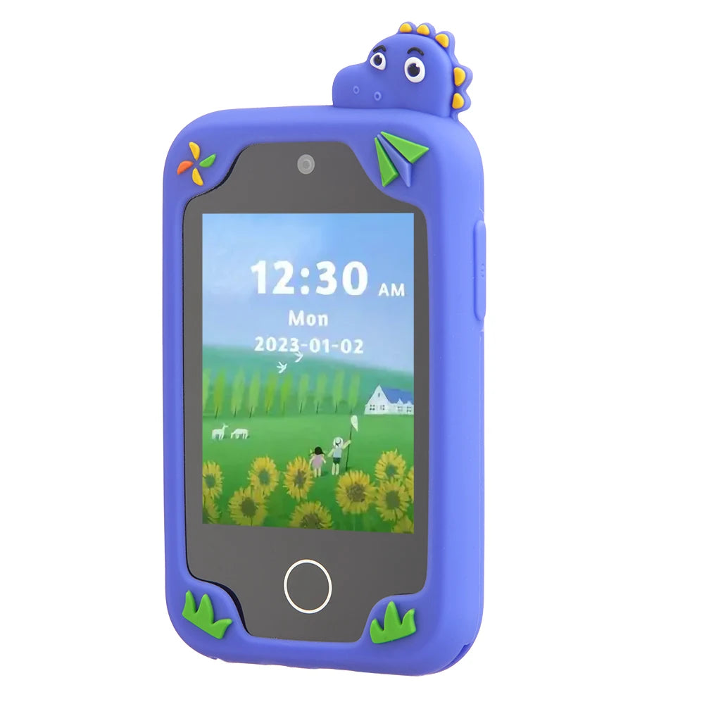 AMORUS Children Muscial Phone Dual Camera Mp3 Player Game Fuction Cartoon Baby Mobile for Girls Boys Birthday Christmas Gifts