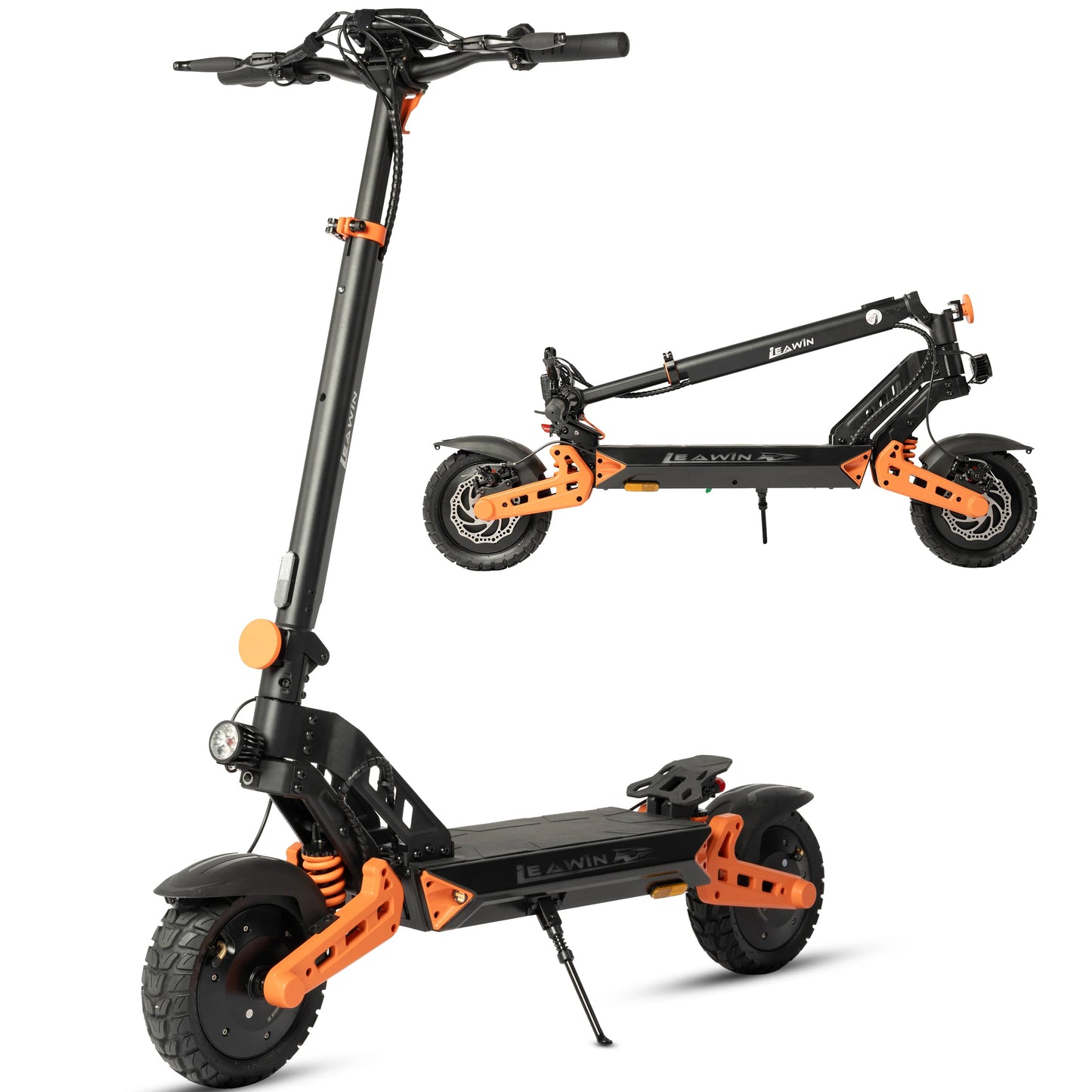 vankel E-Scooter 1600W Dual Motor 48V20Ah Battery Foldable Electric Scooter 10 inch Off-road Tire Double Suspension Escooters