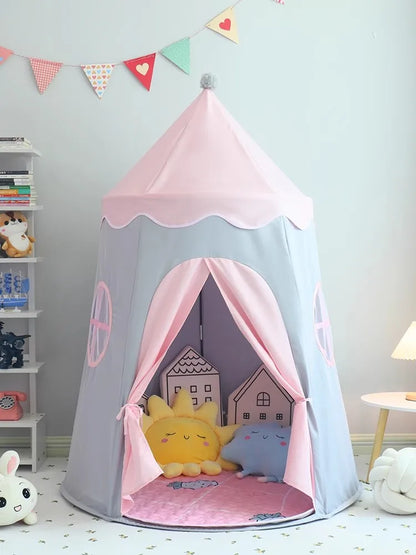 Folding Toy Tent Large Teepee Tent for Kids Children Play House Princess Castle Children Outdoor Gifts Toys Tent Castle