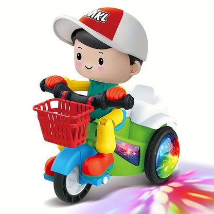 Electric Dancing Motorcycle Stunt Rotation Music Lights Toy for Kids Creative Birthday Gift