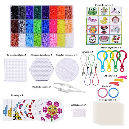 20colours/box Yantjouet 5mm Mini Beads Set 2000pcs DIY Hama Beads Iron Beads High Quality Gift