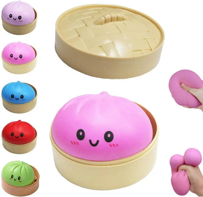 Shiny Dumpling Mystery Box Colorful Dumpling Stress Relief Balls Easter Gift Box Fillers Stretchable Office Desk Toys