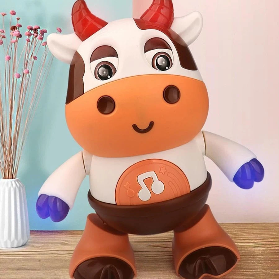 Baby Dancing Cow Toy - Electric Music Plush Cow with Funny Songs and Moves, Baby Interactive Baby Toys, Cute Toddler Christmas G
