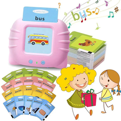 Educational Learning Talking Flash Cards Kindergarten Kids English Language Electronic Audio Book Learn English Words Toys