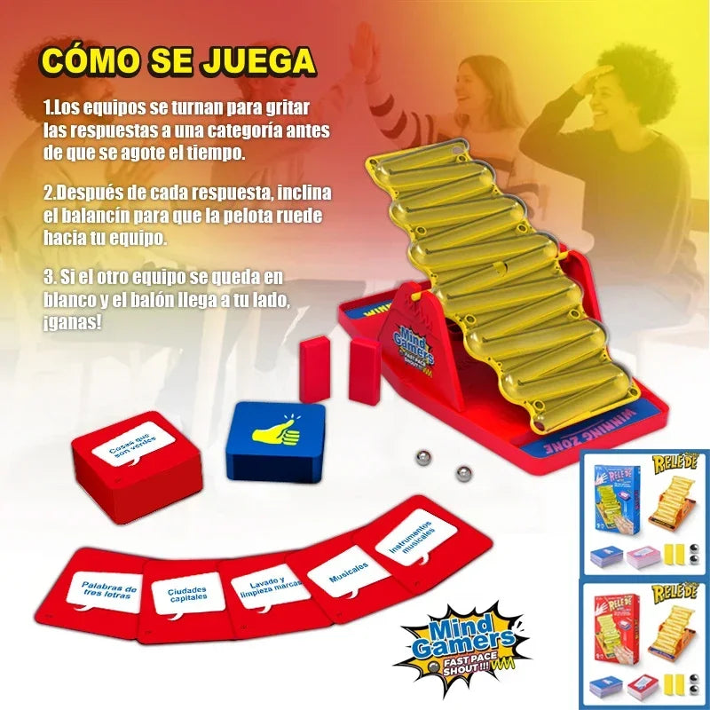 New Board Game Tilt n Shout Swinging^& Stilt Multiplayer Battle/ Answering Interactive Table Game~ Family Party Board Toy!!!