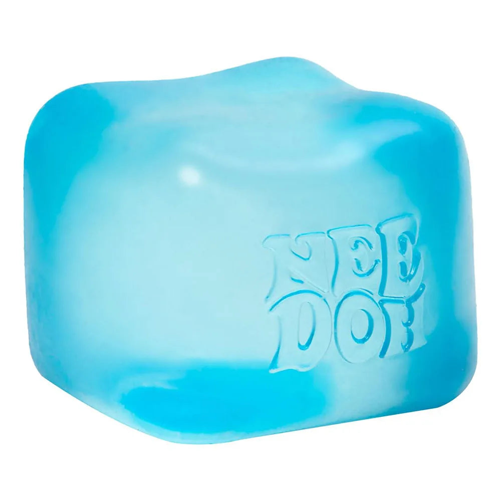 Schylling NeeDoh Nice Cube Sensory Squeeze Toy with Super Solid Squish Stress Relief Anxiety Sensory Tool - 2.25" Cube