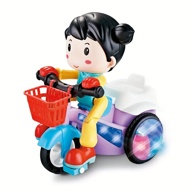 Electric Dancing Motorcycle Stunt Rotation Music Lights Toy for Kids Creative Birthday Gift