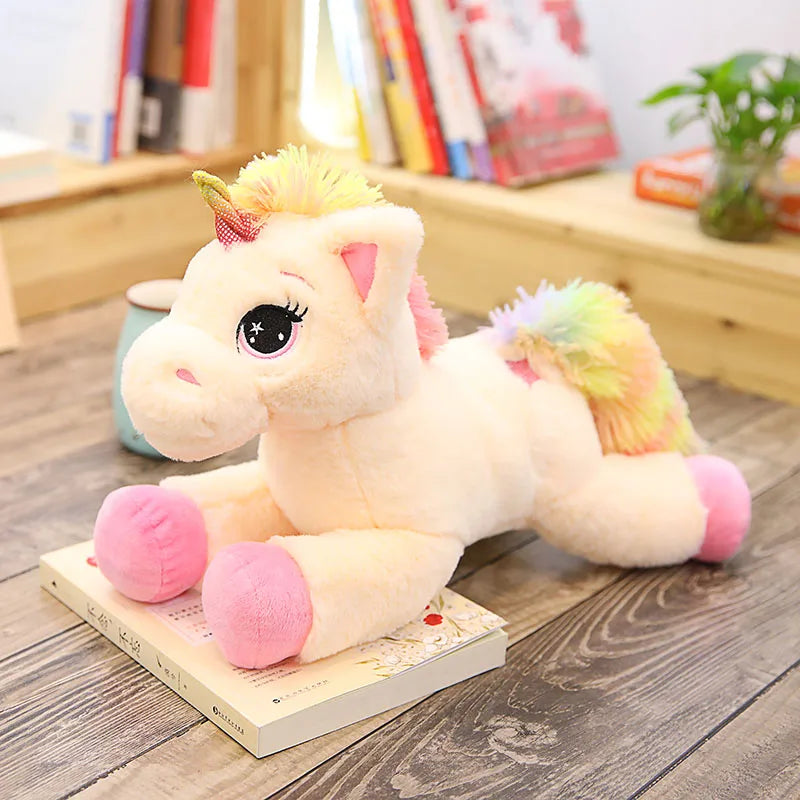 Rainbow Unicorn Plush Toy 16/24/32 Inch Soft Stuffed Animal Perfect Gift For Christmas Or Birthday