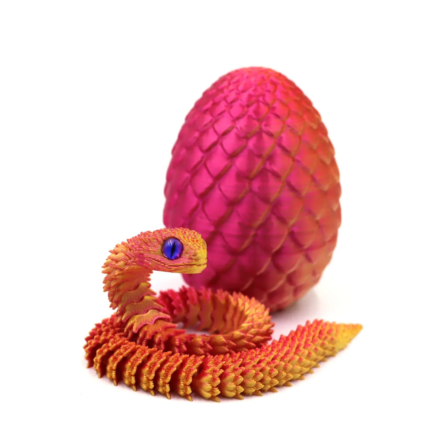 3D Print Cool Snake Dragon Egg Multi-joint Novel Easter Hot Sale Gifts Decompression Children's Toys Desktop Decorations Printed