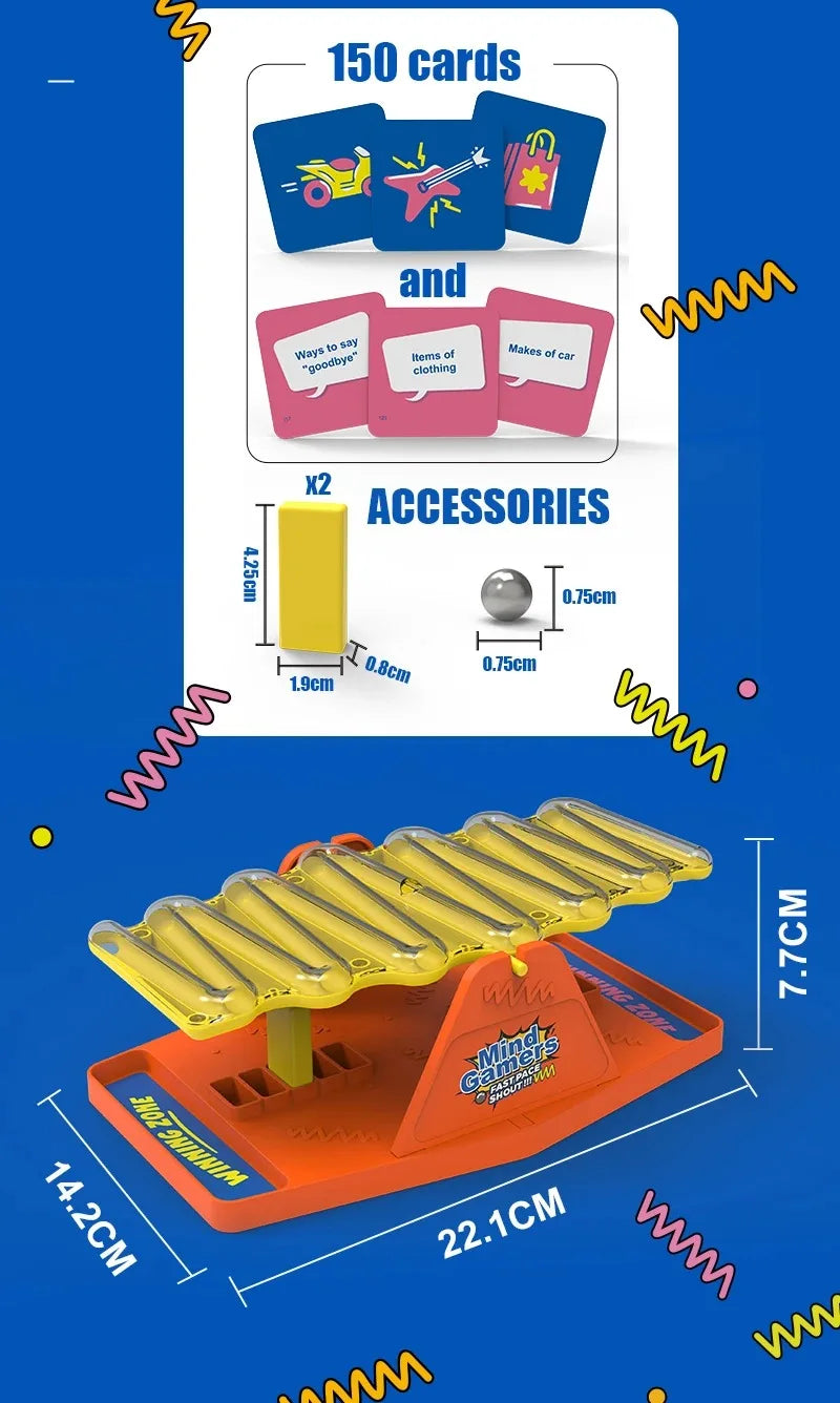 New Board Game Tilt n Shout Swinging^& Stilt Multiplayer Battle/ Answering Interactive Table Game~ Family Party Board Toy!!!