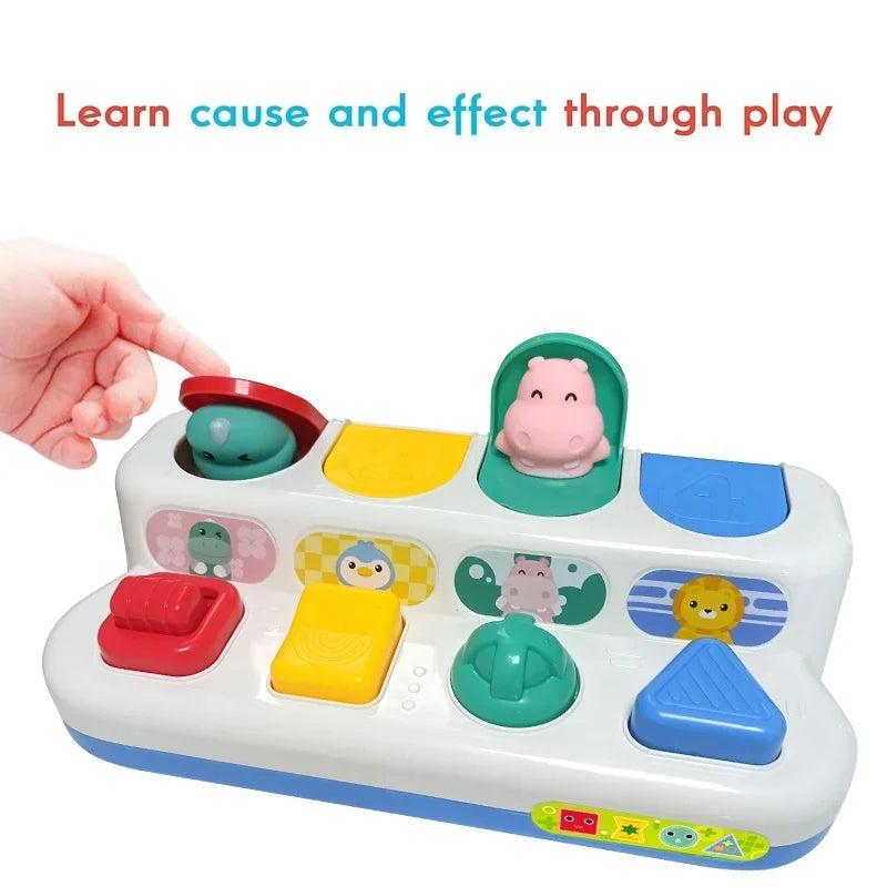 Interactive Activity Sensory Toy for Babies Cause and Effect Toy Baby Development Games Montessori Educational Learning Toys
