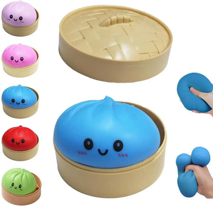 Shiny Dumpling Mystery Box Colorful Dumpling Stress Relief Balls Easter Gift Box Fillers Stretchable Office Desk Toys