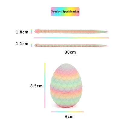 3D Print Cool Snake Dragon Egg Multi-joint Novel Easter Hot Sale Gifts Decompression Children's Toys Desktop Decorations Printed