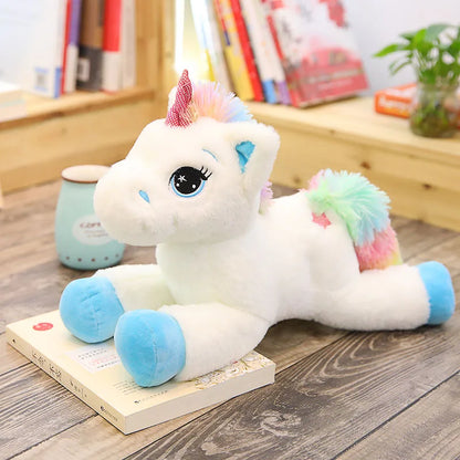 Rainbow Unicorn Plush Toy 16/24/32 Inch Soft Stuffed Animal Perfect Gift For Christmas Or Birthday