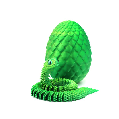 3D Print Cool Snake Dragon Egg Multi-joint Novel Easter Hot Sale Gifts Decompression Children's Toys Desktop Decorations Printed