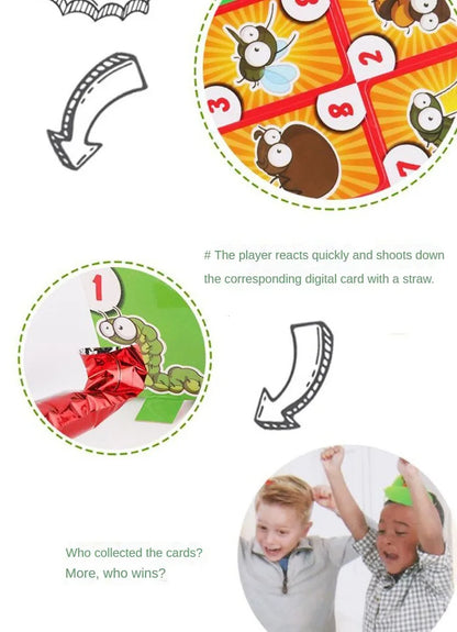 Frog Mask Wagging Tongue Lick Cards Board Games for Children Family Party Toys Antistress Funny Desktop Puzzle Game Toys