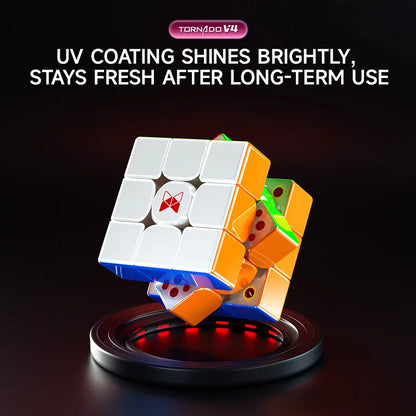 [CubeFun] QiYi XMD Tornado V4 YunLi 3x3 Flagship Version Magnetic Magic Speed Cube QiYi XMD Tornado V4M Pioneer Puzzle Toys