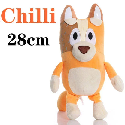 HOT SALE Bluey Dog Bingo Family Plush Toy Cartoon Dog Soft Stuffed Animals Dolls Birthday Christmas Gifts Family Blue-Y Bingo!!!