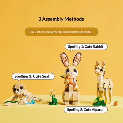 LEGO 3-in-1 Building Blocks 31162 Cute Rabbit Boys and Girls Children's Toys Birthday Gifts Decorative Ornament