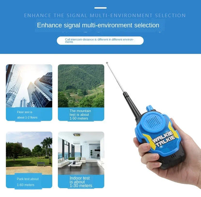 A Pair 50M Walkie Talkies Mini Portable Handheld Two-Way Radio Toy For Kids Children Outdoor Interphone Toy for Children Gifts