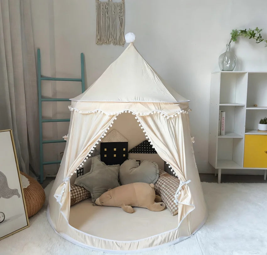 Folding Toy Tent Large Teepee Tent for Kids Children Play House Princess Castle Children Outdoor Gifts Toys Tent Castle