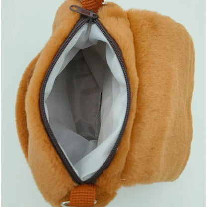 Strawberry Hat Capybara Plush Toy Simulation Turtle Backpack Capibara Stuffed Animals Papa Hand Circle Ring Small size Pendant