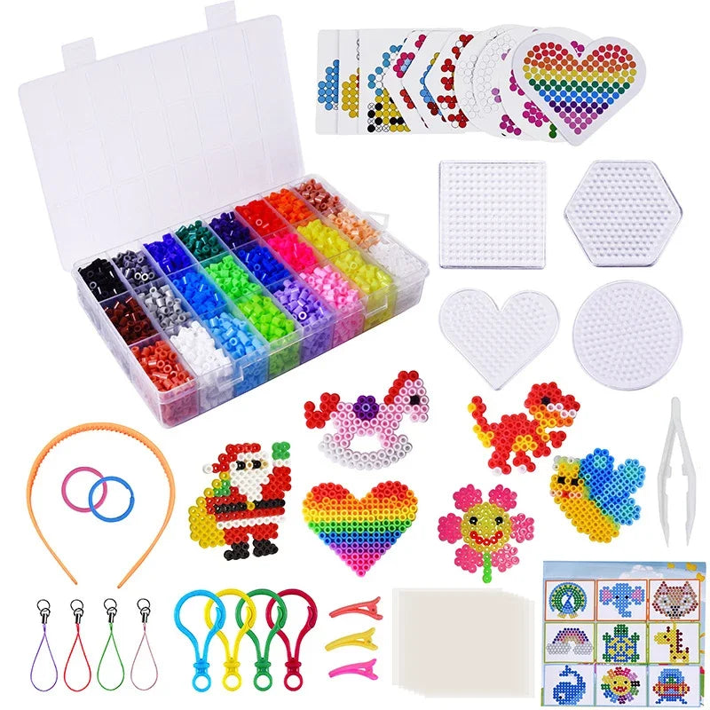 20colours/box Yantjouet 5mm Mini Beads Set 2000pcs DIY Hama Beads Iron Beads High Quality Gift