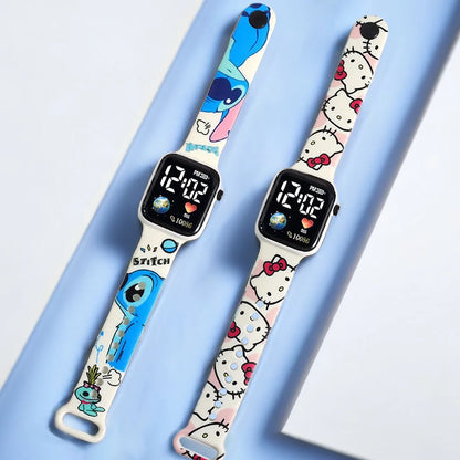 New Stitch Children Watches Girls Children's electronic watch Hello Kitty digital watch Women's children's watch
